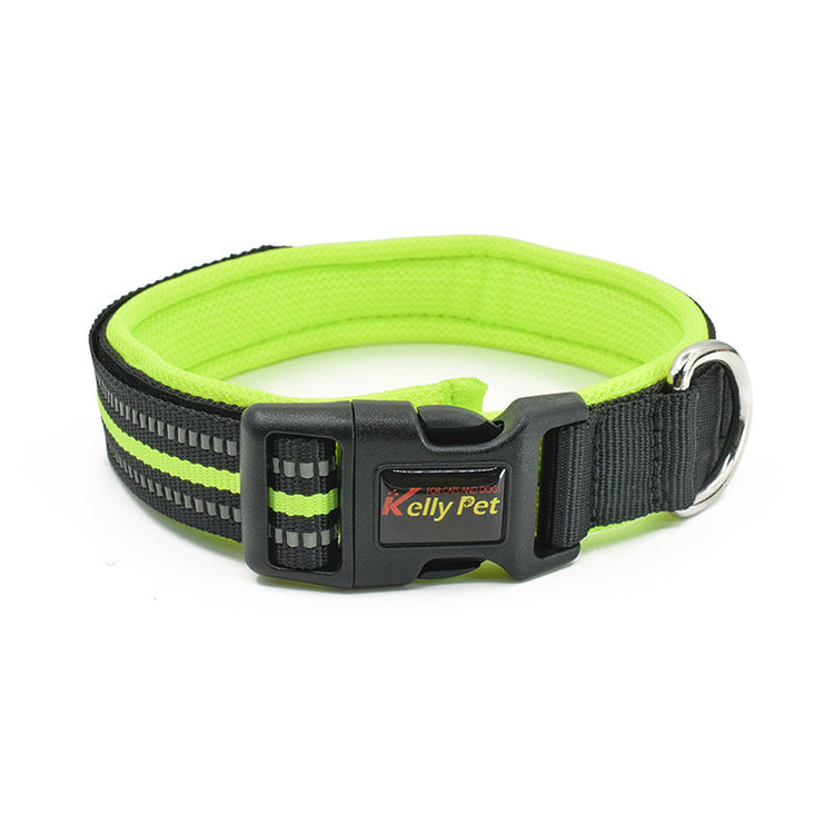 Wholesale Custom Designer Adjustable Dog Collar Padded Breathable Mesh Luxury Customized Pet Collars