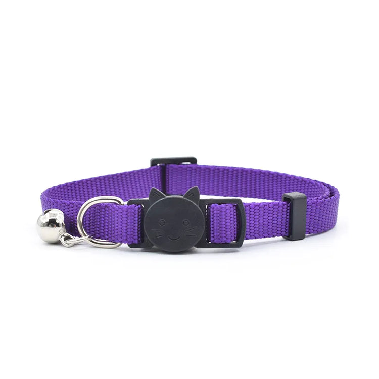 Exclusively Nylon Comfortable Adjustable Collar Anti-lost Colorful Bell All-match Dang Ring Pet Cat Collar