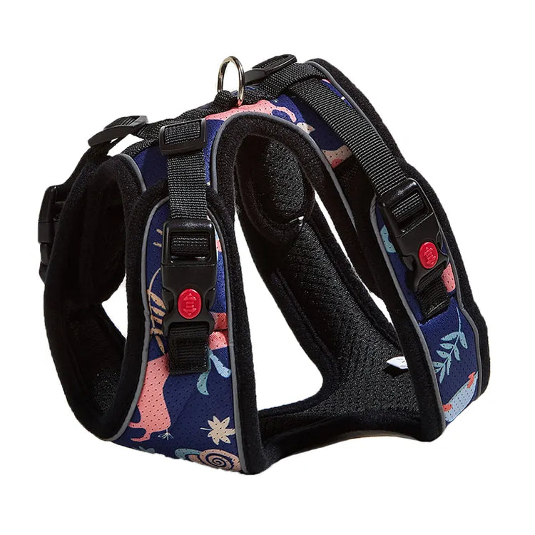 Adjustable Pet Sling Mesh Vest Suitable for cat harness and leash set for walking escape proof