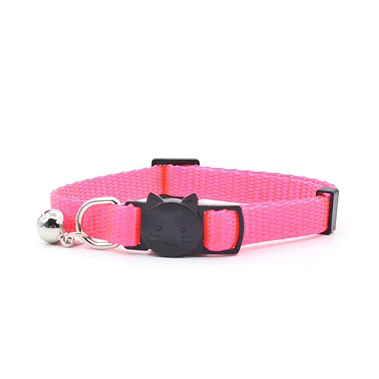 Exclusively Nylon Comfortable Adjustable Collar Anti-lost Colorful Bell All-match Dang Ring Pet Cat Collar