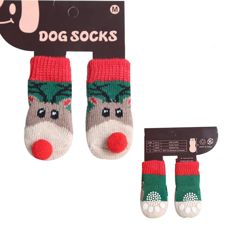 Individuality Acrylic Fibres Pet Dog Non Slip Socks for Dogs