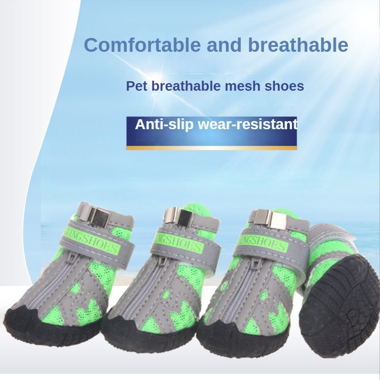 Pet Shoes Breathable Mesh Dog Outdoor Anti-slip Boots Zapatos Para Perro Puppy Socks Botas Sapato Para Cachorro Chaussure Chien
