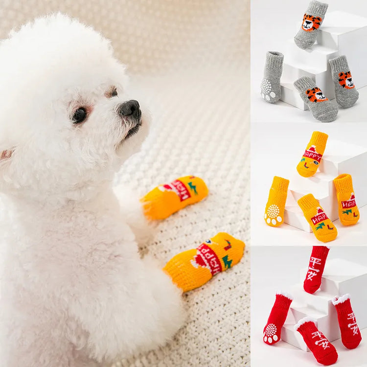 Wholesale Elastic Warm Pet Socks Cute Non-slip Printed Socks for Small Dogs Chihuahua Socks Puppy French Bulldog
Dog Shoes