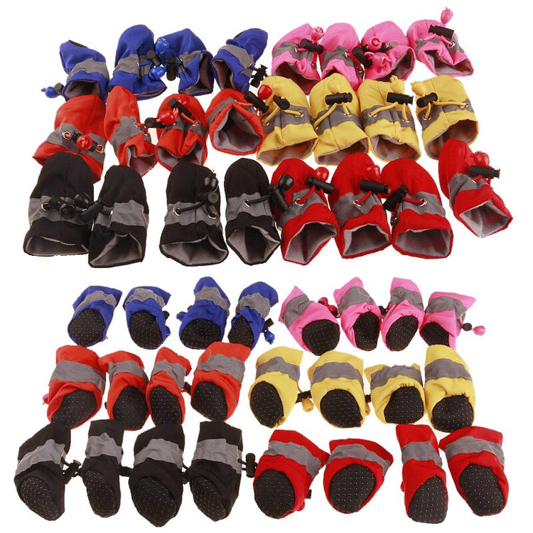 Waterproof Pet Dog Shoes Anti-slip Rain Snow Boot Footwear Thick Warm for Small Cats Dogs Puppy Dog Socks Booties